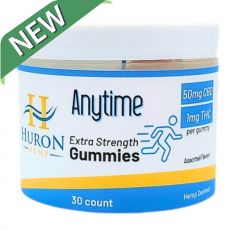 Huron Hemp - CBD Gummies - Anytime - 50mg Full Spectrum CBD